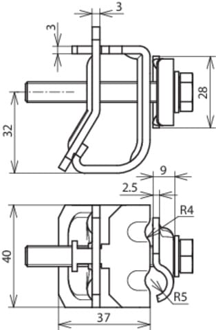 DEHN ITALIA S.P.A. - DEH339110 MORSETTO PER GRONDAIA C. RIBORDATURA FE/
