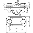 DEHN ITALIA SPA - DEH460507 MORSETTO DI SEZIONAMENTO UNI BIMETALLICO