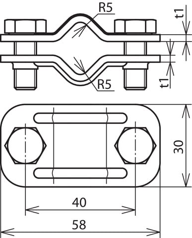 DEHN ITALIA S.P.A. - DEH459029 MORSETTO DI SEZIONAMENTO UNI INOX
