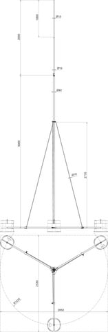 DEHN ITALIA S.P.A. - DEH105600 ASTA DI CAPTAZIONE AL L6000, TRIPODE