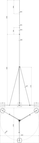 DEHN ITALIA S.P.A. - DEH105750 ASTA DI CAPTAZIONE AL L7500MM, TRIPODE