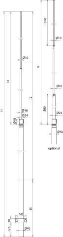 DEHN ITALIA S.P.A. - DEH105173 Fangstange