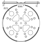 DEHN ITALIA SPA - DEH102060 Base di supporto per zoccolo in PVC D 28 0mm nero