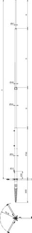 DEHN ITALIA S.P.A. - DEH103123 Tele-Blitzschutzmast