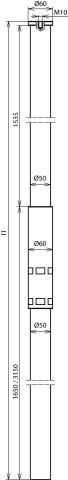 DEHN ITALIA S.P.A. - DEH105301 Stutzrohr GFK/Al