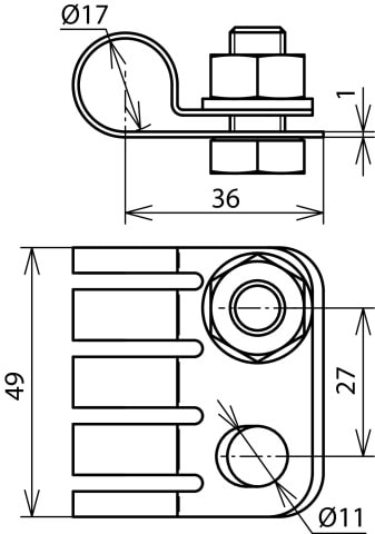 DEHN ITALIA S.P.A. - DEH410219 PA-Anschlusselement NIRO