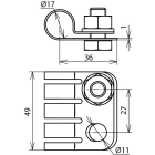 DEHN ITALIA SPA - DEH410219 PA-Anschlusselement NIRO