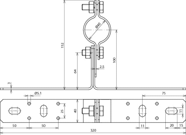 DEHN ITALIA S.P.A. - DEH105140 Wandbefestigung