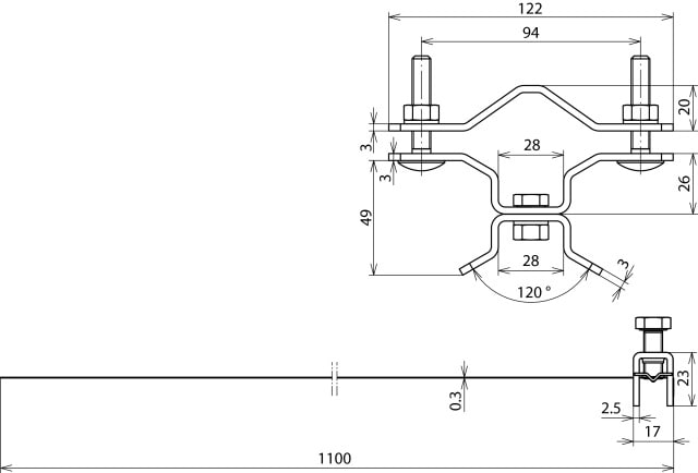 DEHN ITALIA S.P.A. - DEH105160 Befestigungsschelle