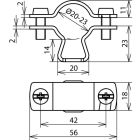 DEHN ITALIA SPA - DEH275252 Leitungshalter