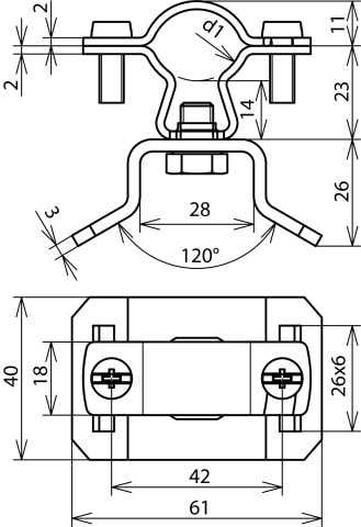 DEHN ITALIA S.P.A. - DEH275319 Leitungshalter