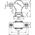 DEHN ITALIA SPA - DEH275249 STAFFA PORTAFILO X CONDUTTURA HVI-POWER