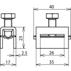 DEHN ITALIA SPA - DEH106324 TIRANTE PER NASTRO TENDITORE25X0,3MMINOX