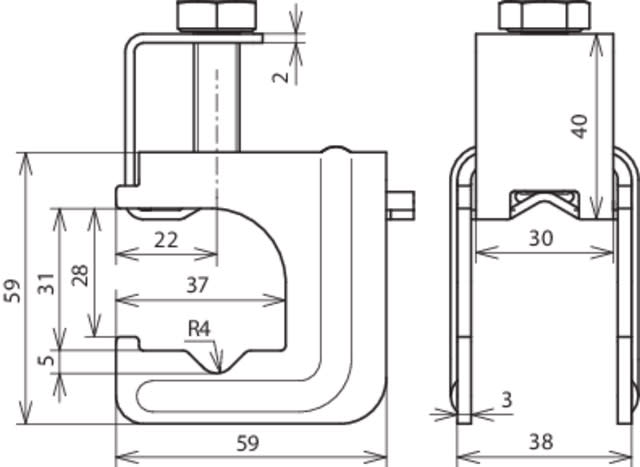 DEHN ITALIA S.P.A. - DEH308031 Druckbugelklemme
