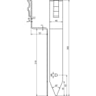 DEHN ITALIA SPA - DEH290001 Distanziatore Fe/tZn esecuzione angolata L 300mm per Td 8-10mm Pt - 40mm