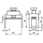 DEHN ITALIA SPA - DEH563012 MORSETTO PER BARRA EQUIPOTENZIALE PT 30