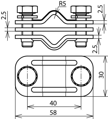 DEHN ITALIA S.P.A. - DEH459200 UNI-Trennklemme NIRO