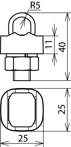 DEHN ITALIA S.P.A. - DEH301017 KS-Verbinder Cu-RG