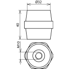 DEHN ITALIA SPA - DEH472210 SUPPORTO ISOLATO PER BARRA INDUSTRIALE