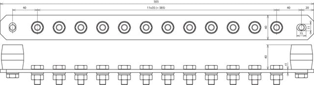 DEHN ITALIA S.P.A. - DEH472239 Potentialausgleichschiene