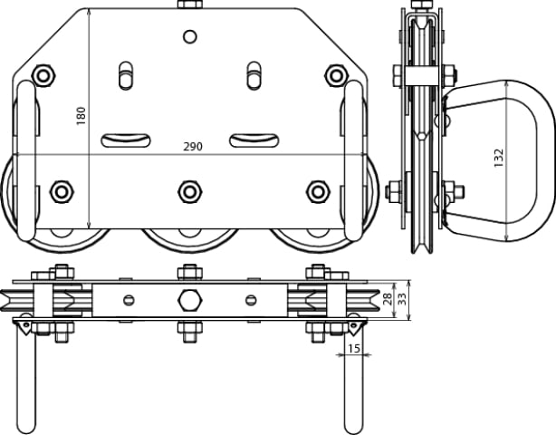 DEHN ITALIA S.P.A. - DEH597004 MACCHINA RADDRIZZAFILO A 5 RULLI, MANIGL