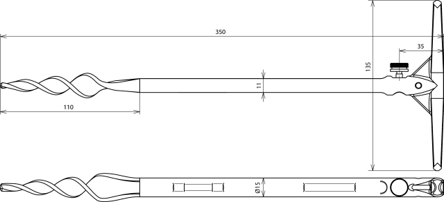 DEHN ITALIA S.P.A. - DEH587460 PICCHETTO DI MESSA A TERRA IN GHISA/GALZ