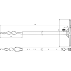 DEHN ITALIA SPA - DEH587460 PICCHETTO DI MESSA A TERRA IN GHISA/GALZ