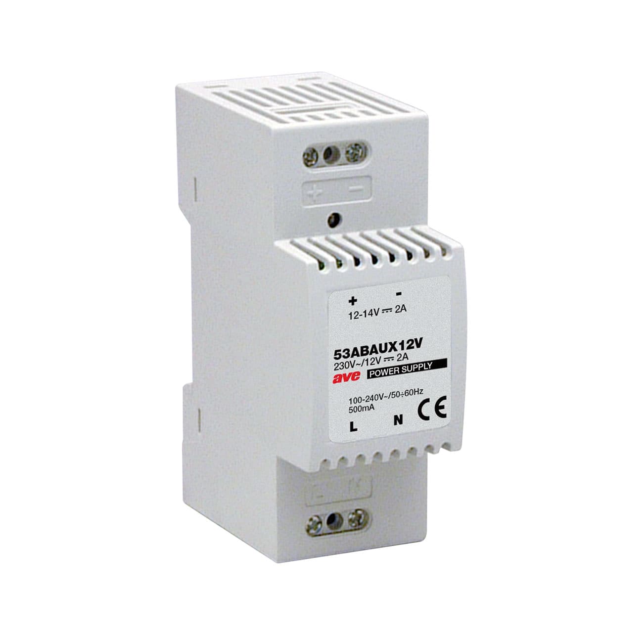 AVE - AVE53ABAUX12V ALIMENTATORE 12-14VCC 2A 2M DIN