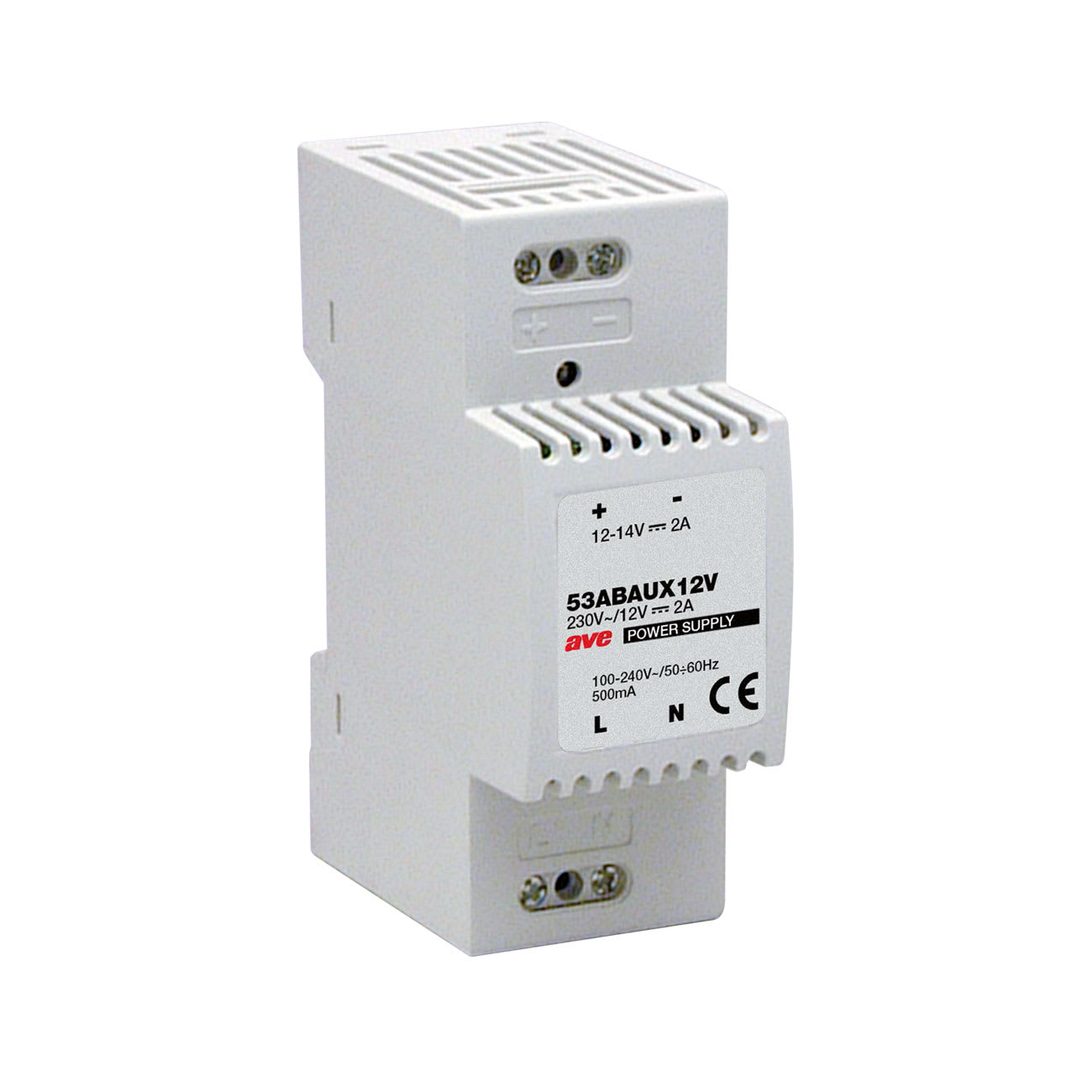 AVE - AVE53ABAUX12V ALIMENTATORE 12-14VCC 2A 2M DIN