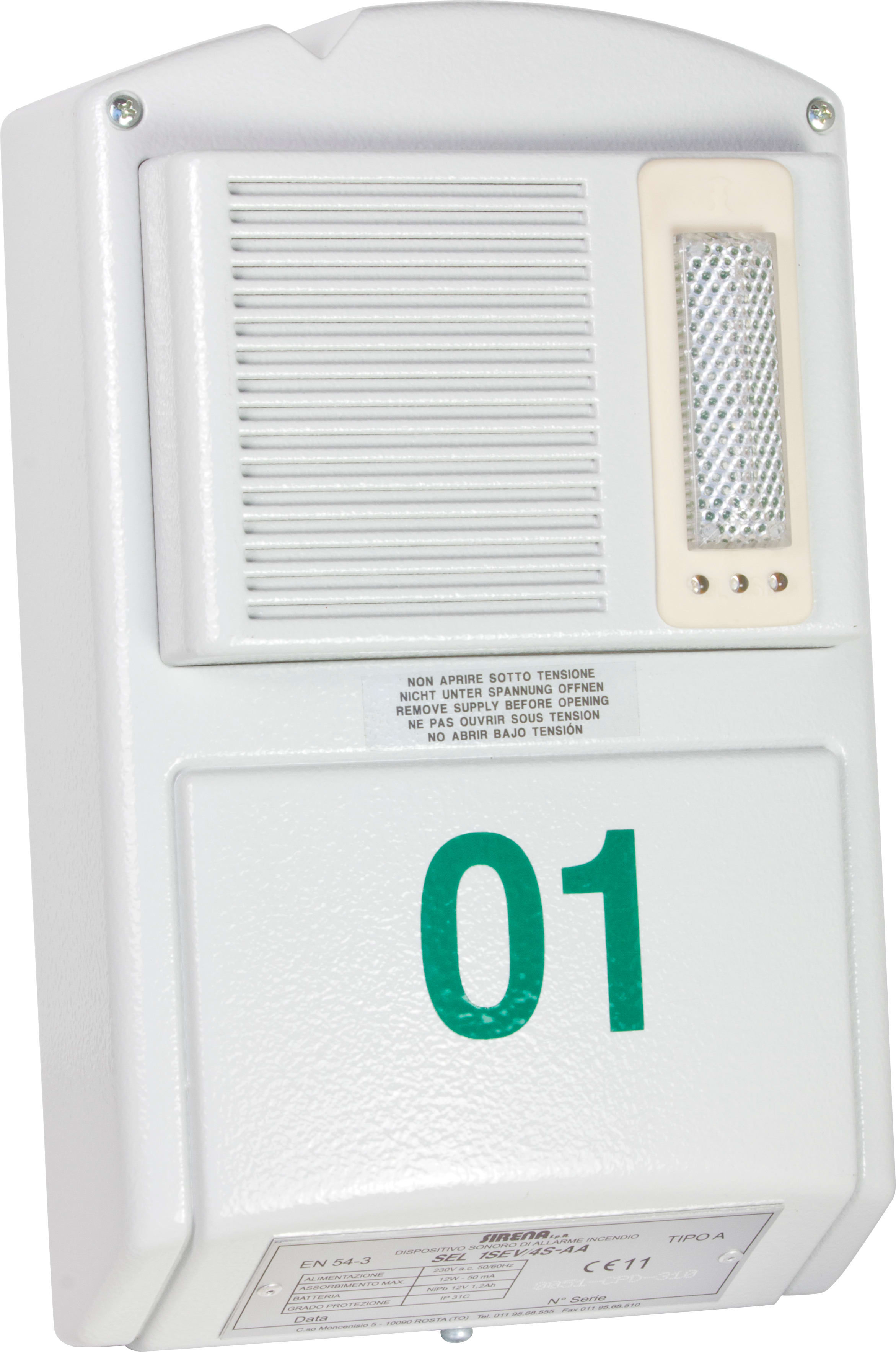 SIRENA SIR55305 SEL 1 SEV 4S AA V230AC GY