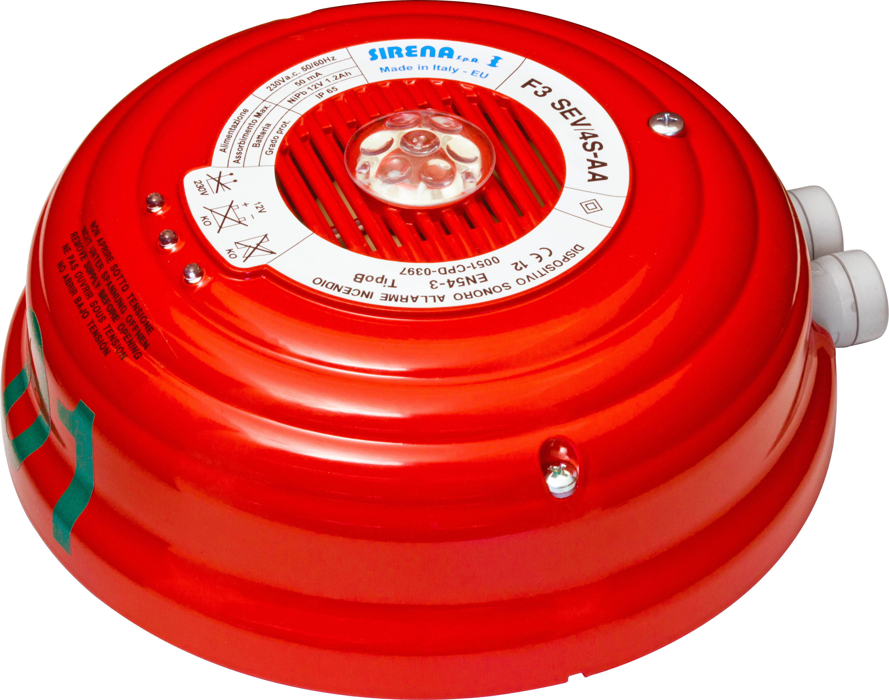 SIRENA - SIR55308 F3 SEV 4S AA V230AC RD