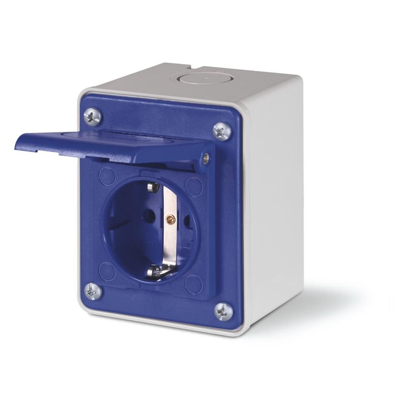 SCAME PARRE S.P.A. - SCA570.4162 PRESA PARETE TEDESCA CON SHUTTER ING. PG