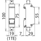 DEHN ITALIA SPA - DEH909711 SPD TVCC GUIDA DIN DGA BNC VCID