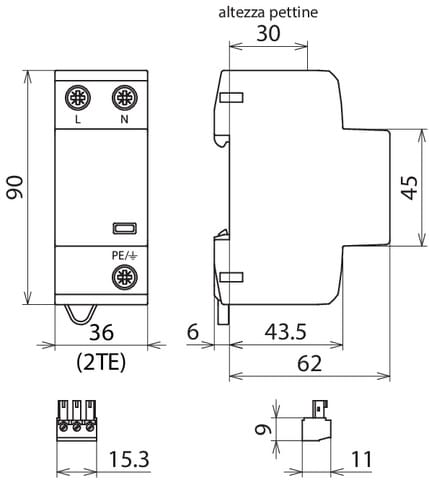 DEHN ITALIA S.P.A. - DEH941115 DEHNSHIELD DSH TT 2P 255 FM
