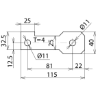 DEHN ITALIA SPA - DEH923211 STAFFA DI COLLEGAMENTO AB EXFS IF3 G 11