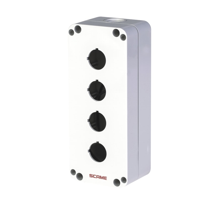 SCAME PARRE S.P.A. - SCA590.PR04K CONTENITORE VUOTO 4 POSTI GRIGIO