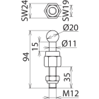 DEHN ITALIA SPA - DEH754235 Kugelfestpunkt
