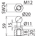 DEHN ITALIA SPA - DEH754200 KFP 20 M12