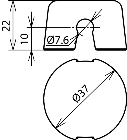 DEHN ITALIA S.P.A. - DEH253025 Kunststoffklammer