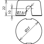 DEHN ITALIA SPA - DEH253025 Kunststoffklammer