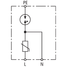 DEHN ITALIA SPA - DEH900450 SPD T2 1P+N MONOBLOCCO 5KA PER POLO