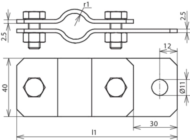 DEHN ITALIA S.P.A. - DEH410399 Erdungsrohrschelle