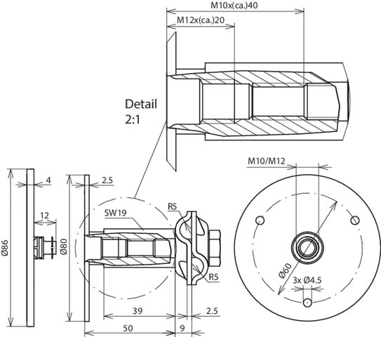 DEHN ITALIA S.P.A. - DEH478112 Erdungsfestpunkt Typ M