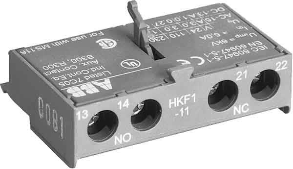 ABB SPA - ABBEP 095 2 HKF1-11 CONT. AUX. FRONT 1NA+1NC per MS