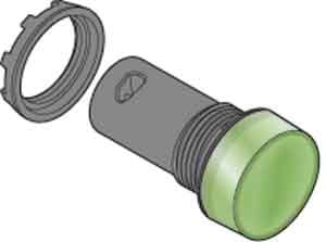 ABB SPA - ABBCL2502G CL2-502G LAMP. LED VERDE, 24VCA/CC