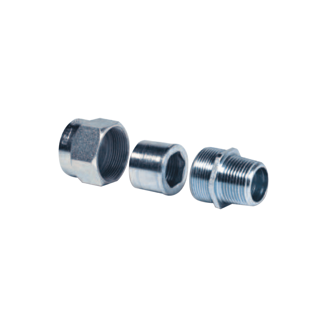 DKC (COSMEC ) - CSM6005.04M RACCORDO 3PZ ACCIAIO ZINC. M.F.4 ISO7/