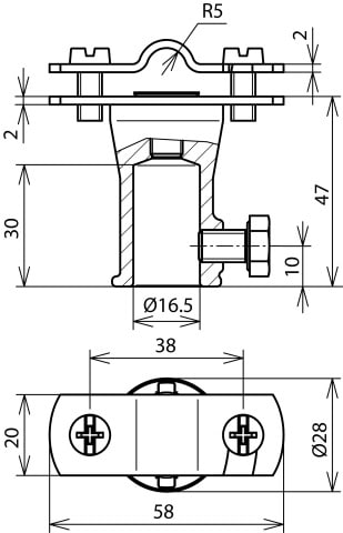 DEHN ITALIA S.P.A. - DEH106128 Leitungshalter NIRO