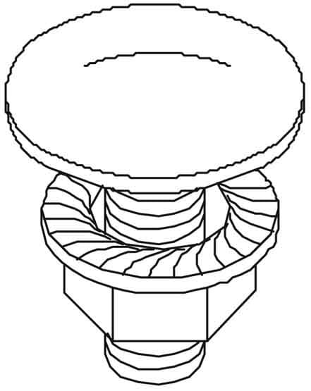 OBO BETTERMANN - OBO6406138 FRSB 6X12 A2 VITE A TESTA TONDA CON DADO