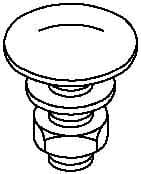 OBO BETTERMANN - OBO6406521 FRS 6X12 A2 VITE A TESTA TONDA CON DADO