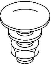 OBO BETTERMANN - OBO6406718 FRS 10X25 A2 VITE A TESTA TONDA CON DADO